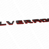 3x For Chevy Redline Silverado Fender Tailgate Logo Nameplates Letter 3D Emblem