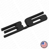 Cadillac Rear Turnk Tailgate 3.6 Deck Lid Nameplate Badge Logo Emblem Black