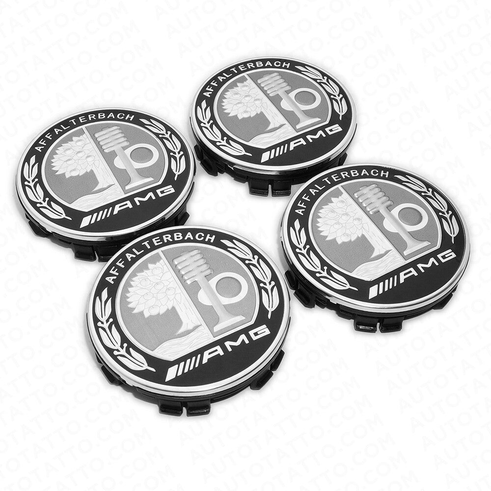 4x Mercedes AMG Laurel Edition Emblem Wheels Center Caps Hub Cover Inserts Sport