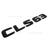 17+ Mercedes CLS 63 Letter Emblem Trunk Lid Logo Badge AMG Sport Matte Black