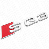 Audi SQ3 Chrome Rear Letter Liftgate Nameplate Trunk Emblem Badge Sport Sline