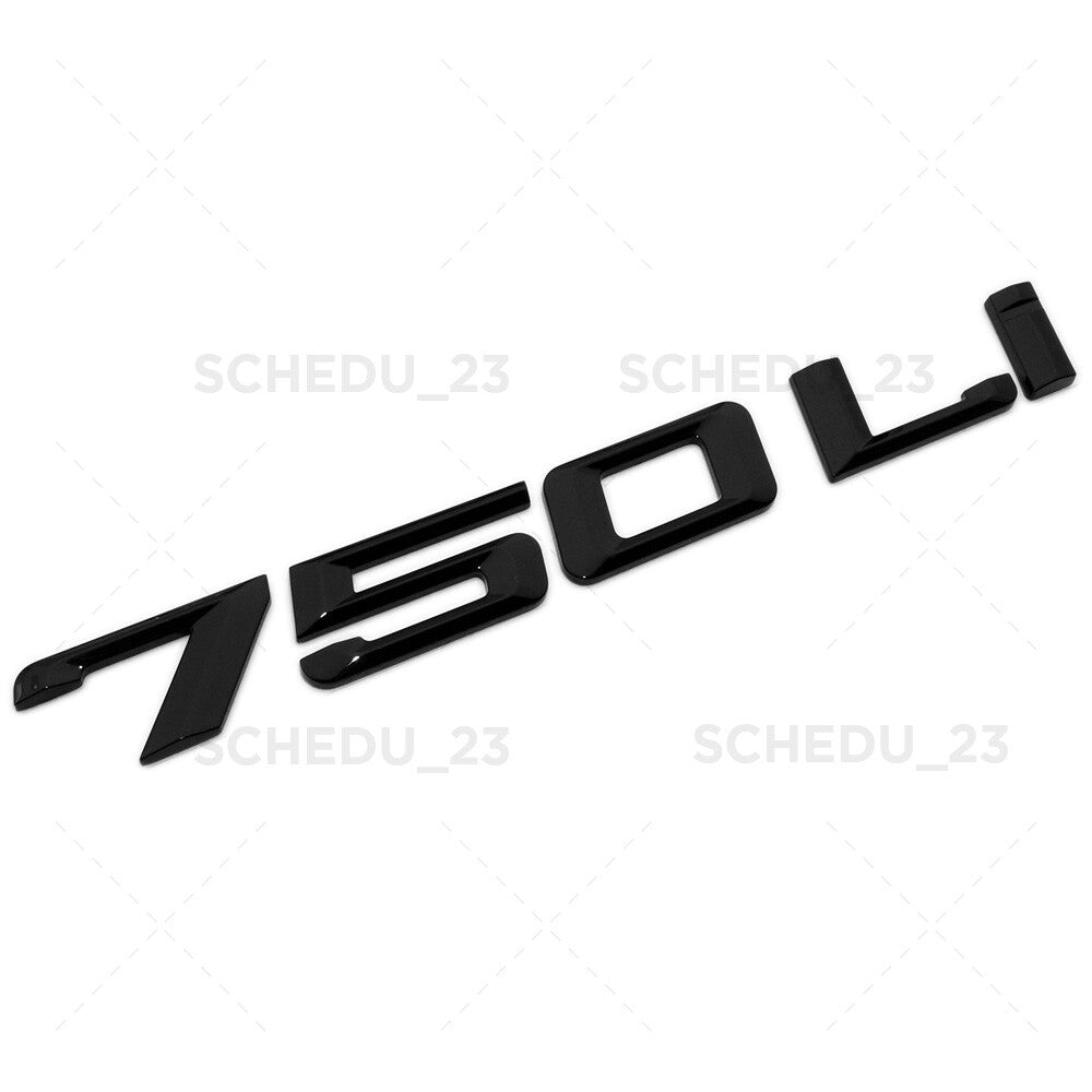 09-15 Gloss Black 750Li Trunk Lid Nameplate Emblem Badge M Performance F02 F04