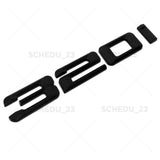 13-16 Matte Black BMW 320i Letter Emblem Badge Car Trunk Lid M Performance