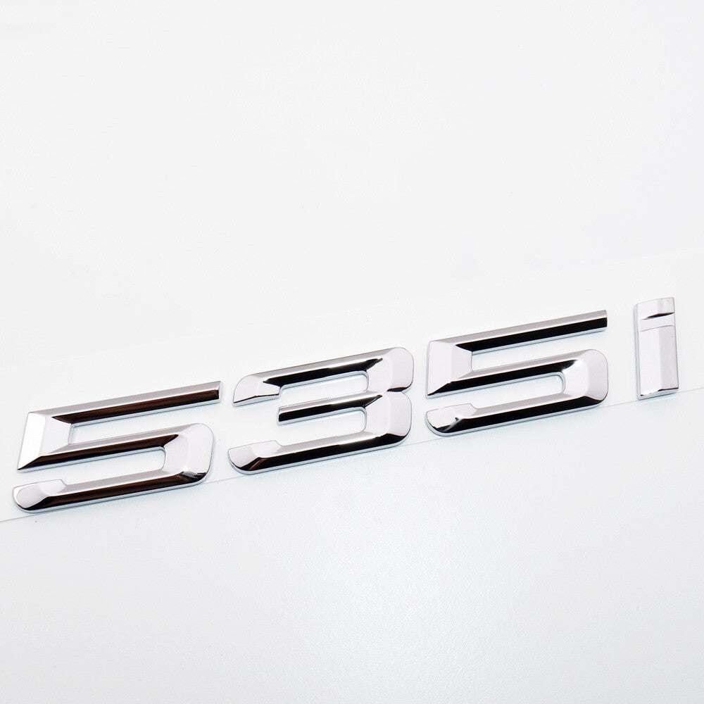 For BMW 535i Logo Emblem Badge Trunk Lid M Series Performance F10 Chrome Sport