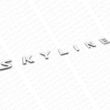 Nissan Infiniti Skyline JDM Trunk Lid Logo Letter Badge Emblem Nameplate Chrome