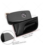 2x Lexus Black IS GS RC F Fender Letter Logo Badge 3D Decal Emblem Car F-Sport