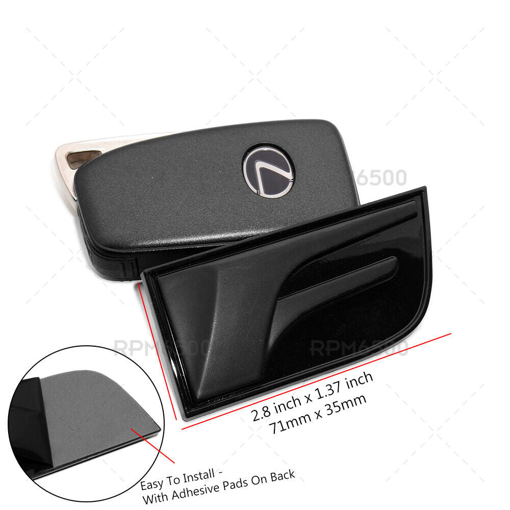 2x Lexus Black IS GS RC F Fender Letter Logo Badge 3D Decal Emblem Car F-Sport