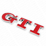 For GTI Liftgate Adhesive Nameplate Badge Logo Emblem Decoration Sport Red