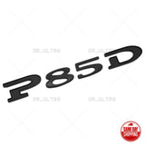 Tesla Rear Liftgate P85D Letter Nameplate Logo Badge Emblem Sport Matte Black