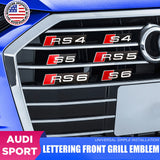 Audi RS5 Front Grille Bumper Radiator Lettering Emblem Badge Logo Sport Chrome
