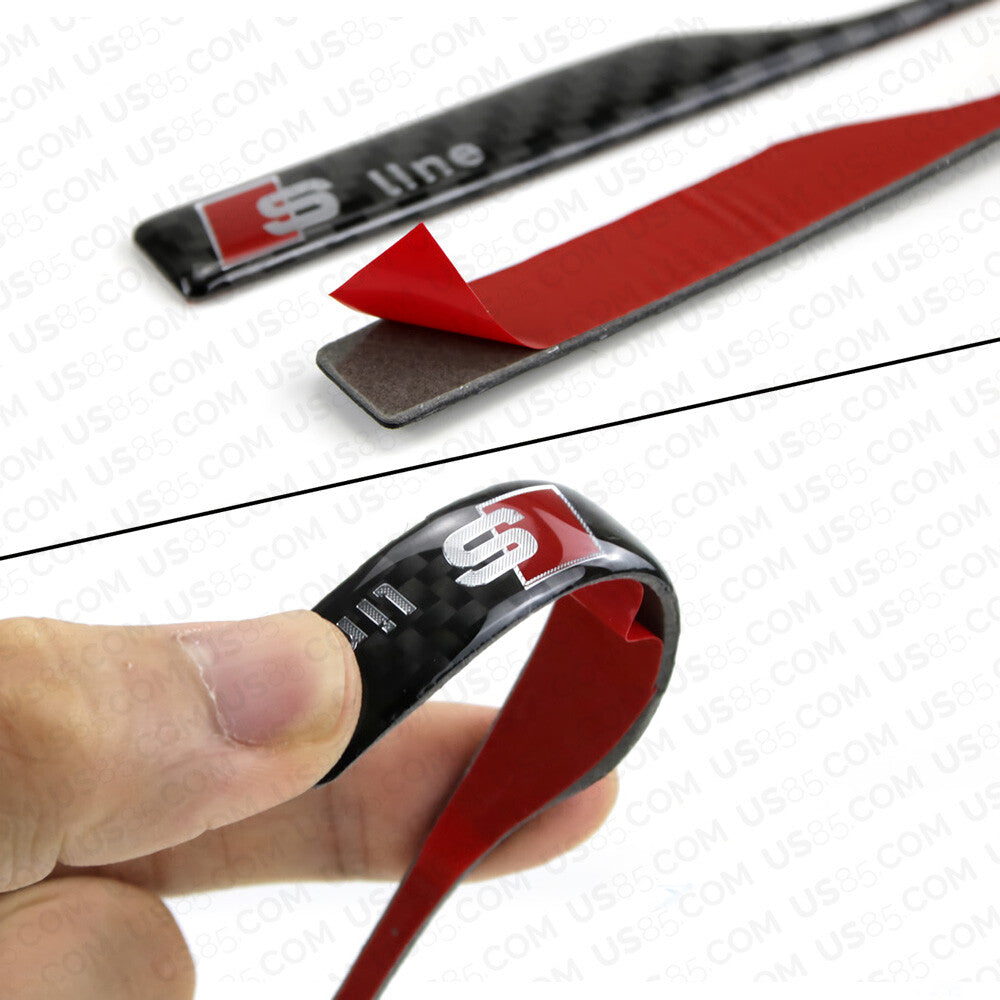 Carbon Fiber S Line Car Mirror Cover Scratch Scratchproof Badge for Audi Sport