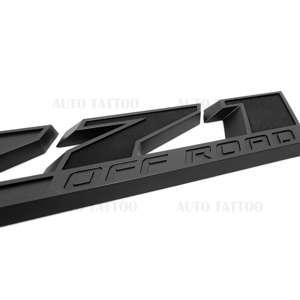 GM Chevy 09-21 Z71 Offroad Front Door Nameplate Logo Emblem Badge OEM Blackout