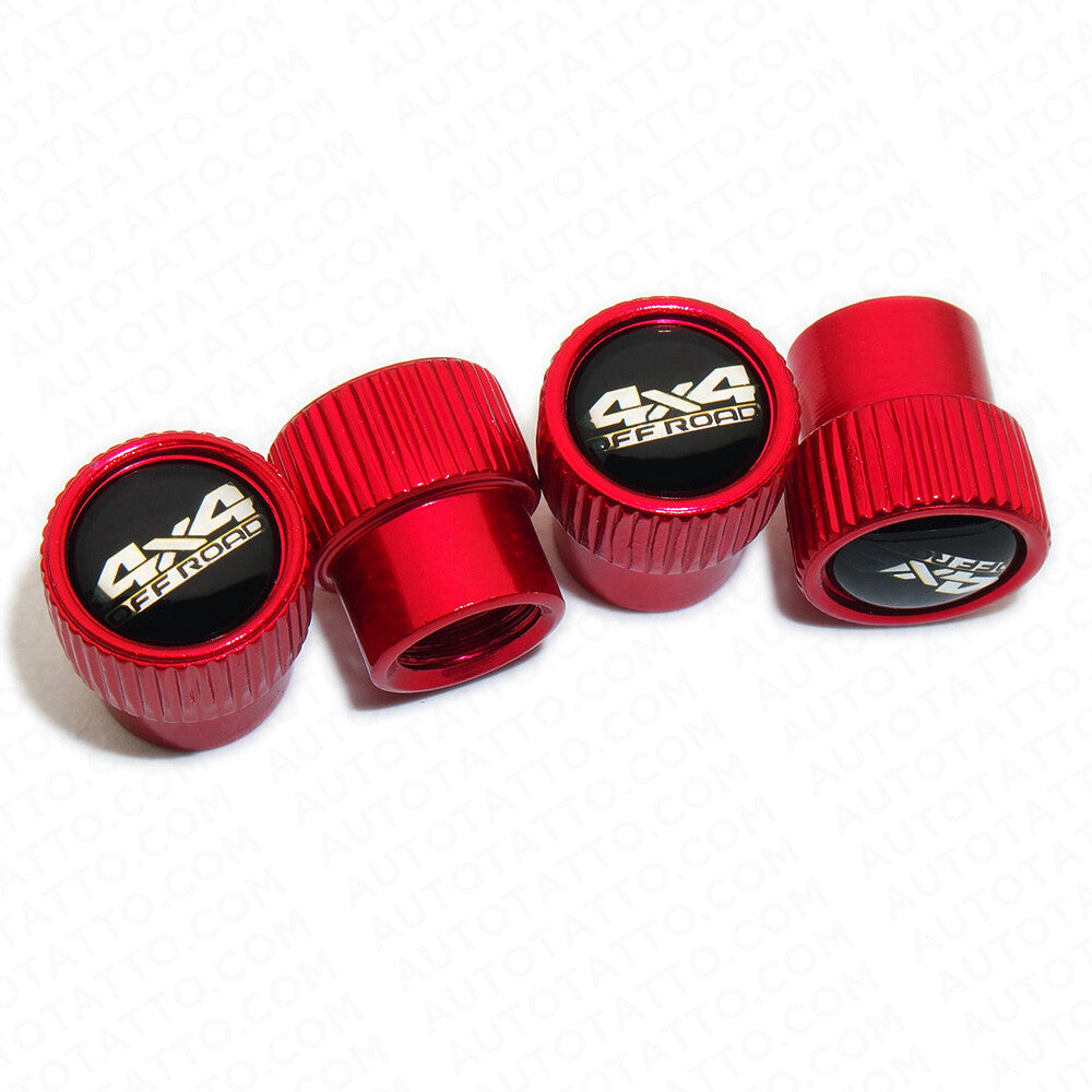 For Toyota 4x4 Off Road Roundel Car Wheels Tire Air Valve Caps Stem Dust Cover