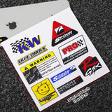 Personality Car Sticker KW Spoon Sports Hipermax F1 Funny Cute 3D Decal Stripe