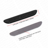 2x Night Edition Fender Marker Car AMG Logo Badge Emblem Sport Decoration Black