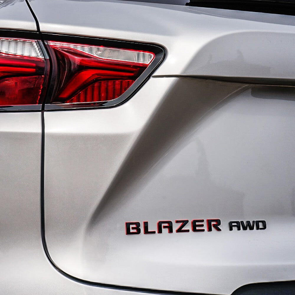 3pcs 19-23 Chevrolet Blazer Front Door & Liftgate Redline Nameplate Badge Emblem