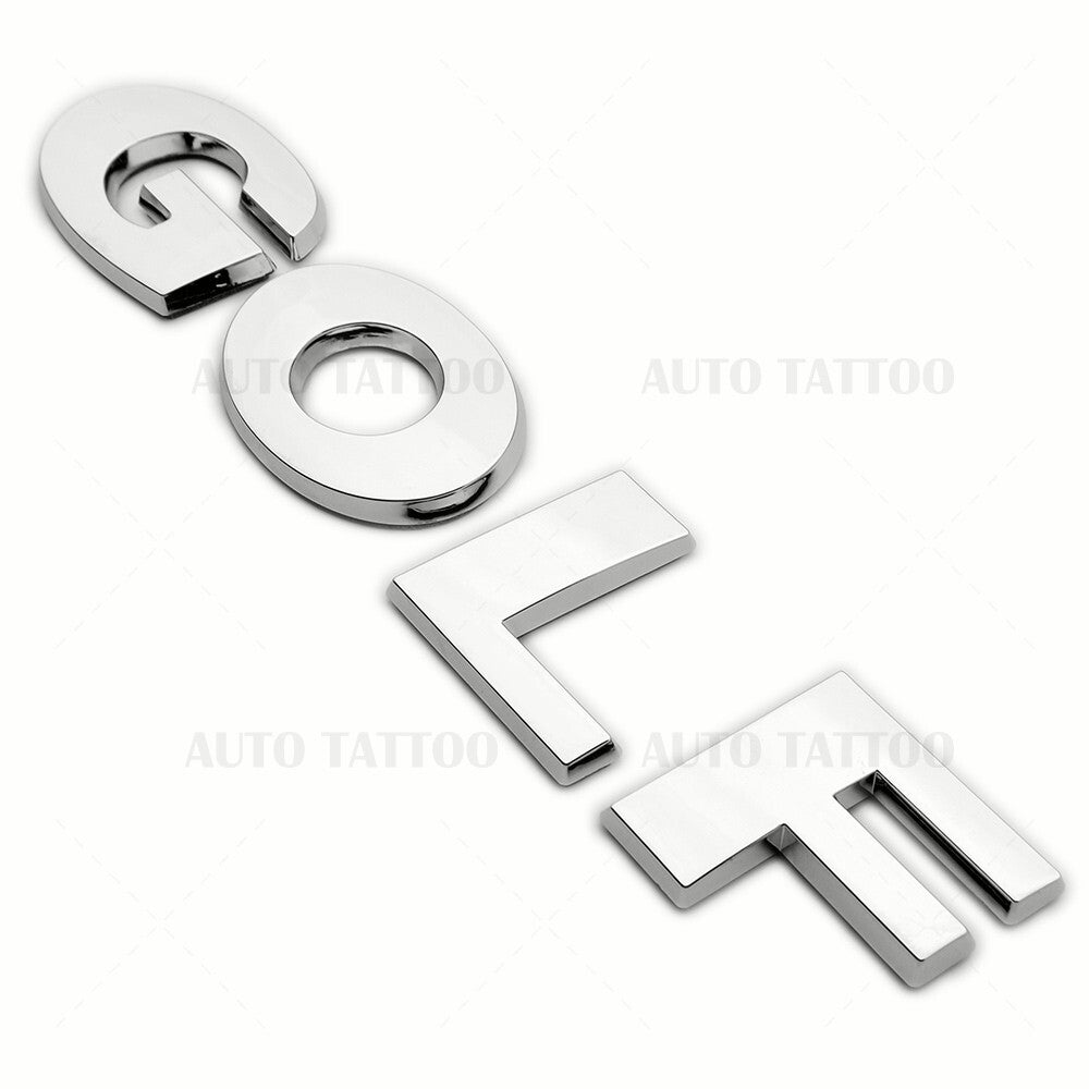 10-21 Volkswagen Golf Rear Truck Lid Nmaeplate Badge Emblem Chrome
