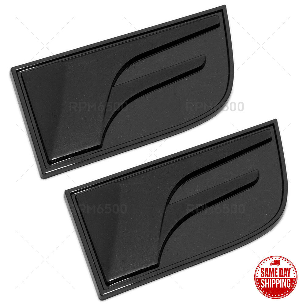 2x Lexus Black IS GS RC F Fender Letter Logo Badge 3D Decal Emblem Car F-Sport
