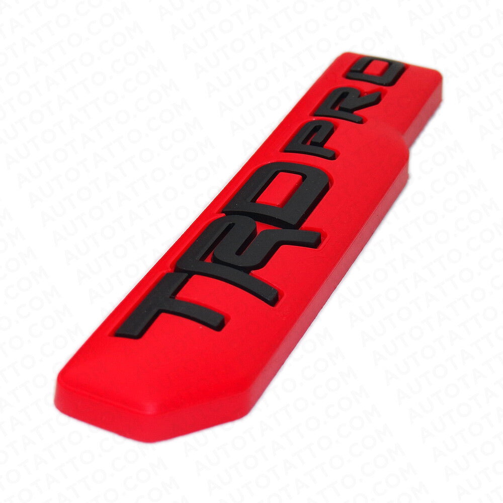 2x Mini TRD Pro Fender Door Tailgate Badge Logo Emblem Silicone Decoration Sport