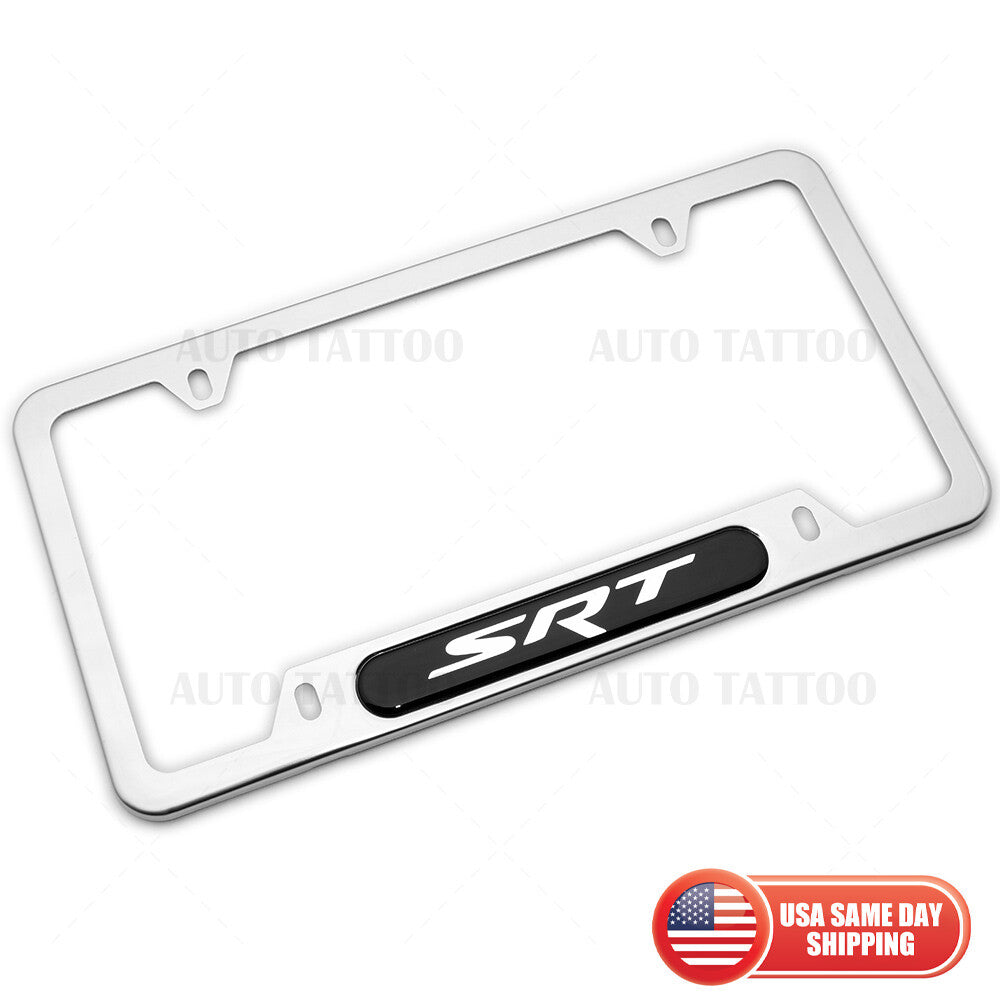 2015-2022 Chrysler Dodge Jeep SRT Stainless Steel License Plate Frame Mopar