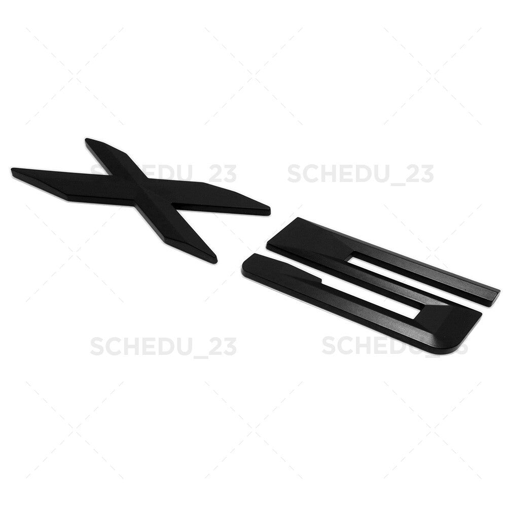 00-13 X5 Matte Black Letter Logo Emblem Badge Liftgate Rear Trunk ABS Sport ///M