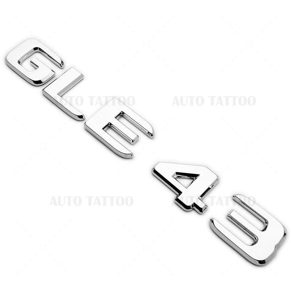 17-21 Mercedes GLE 43 Letter Emblem Liftgate Logo Badge AMG Sport OEM Chrome