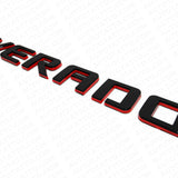 3x For Chevy Redline Silverado Fender Tailgate Logo Nameplates Letter 3D Emblem