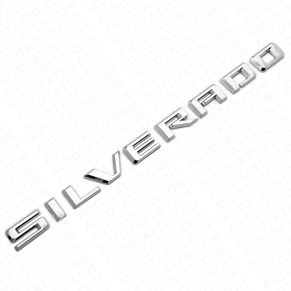 19-21 OEM Chrome Silverado 1500 Side Fender Letter Logo Emblem Badge Z71 LT LTZ