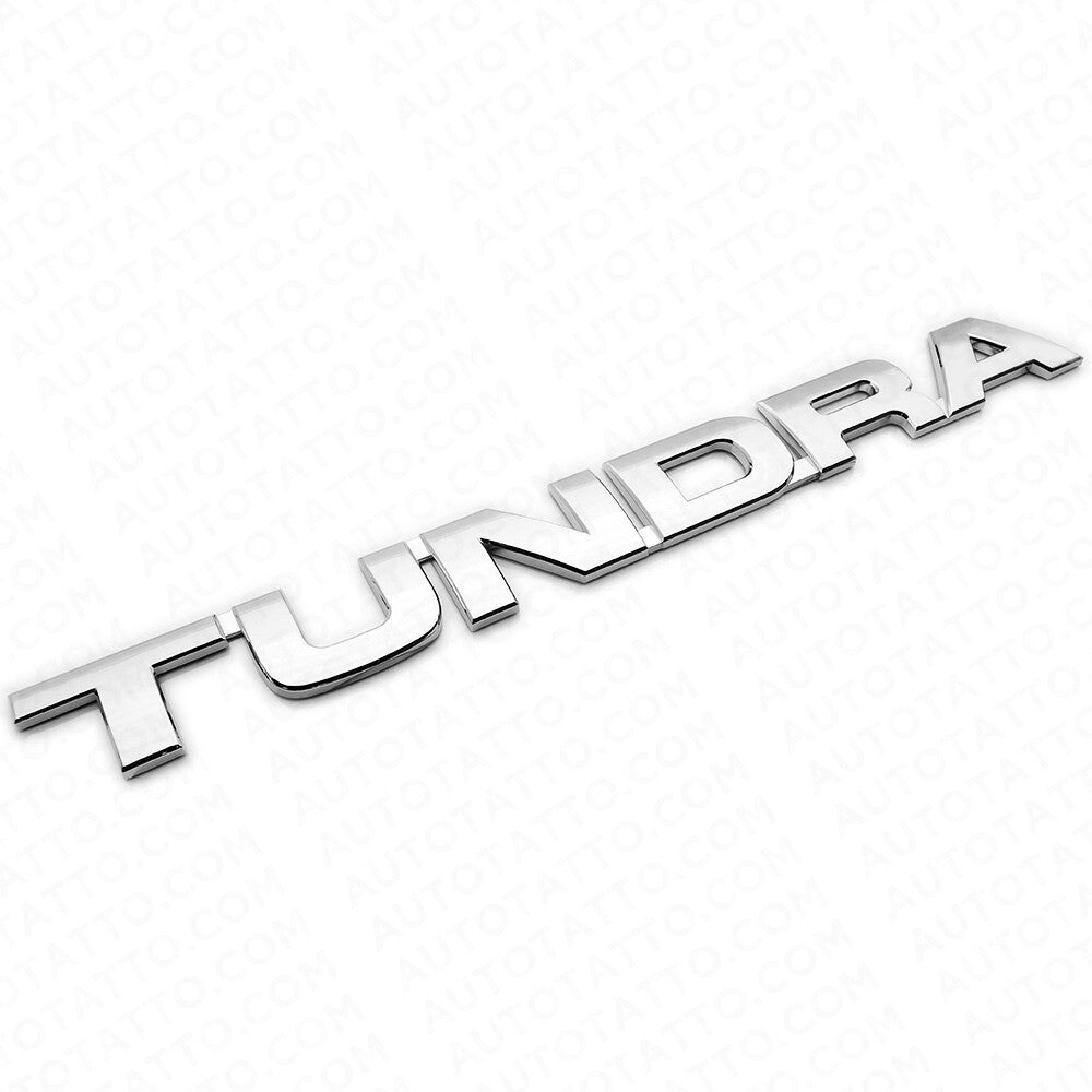 2pcs 07-14 OEM Chrome Tundra Letter Side Door Tailgate Nameplate Emblem Badge