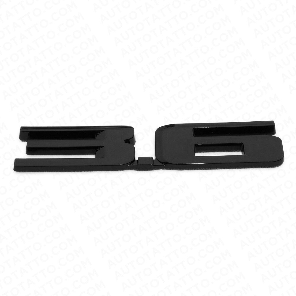 Cadillac Rear Turnk Tailgate 3.6 Deck Lid Nameplate Badge Logo Emblem Black