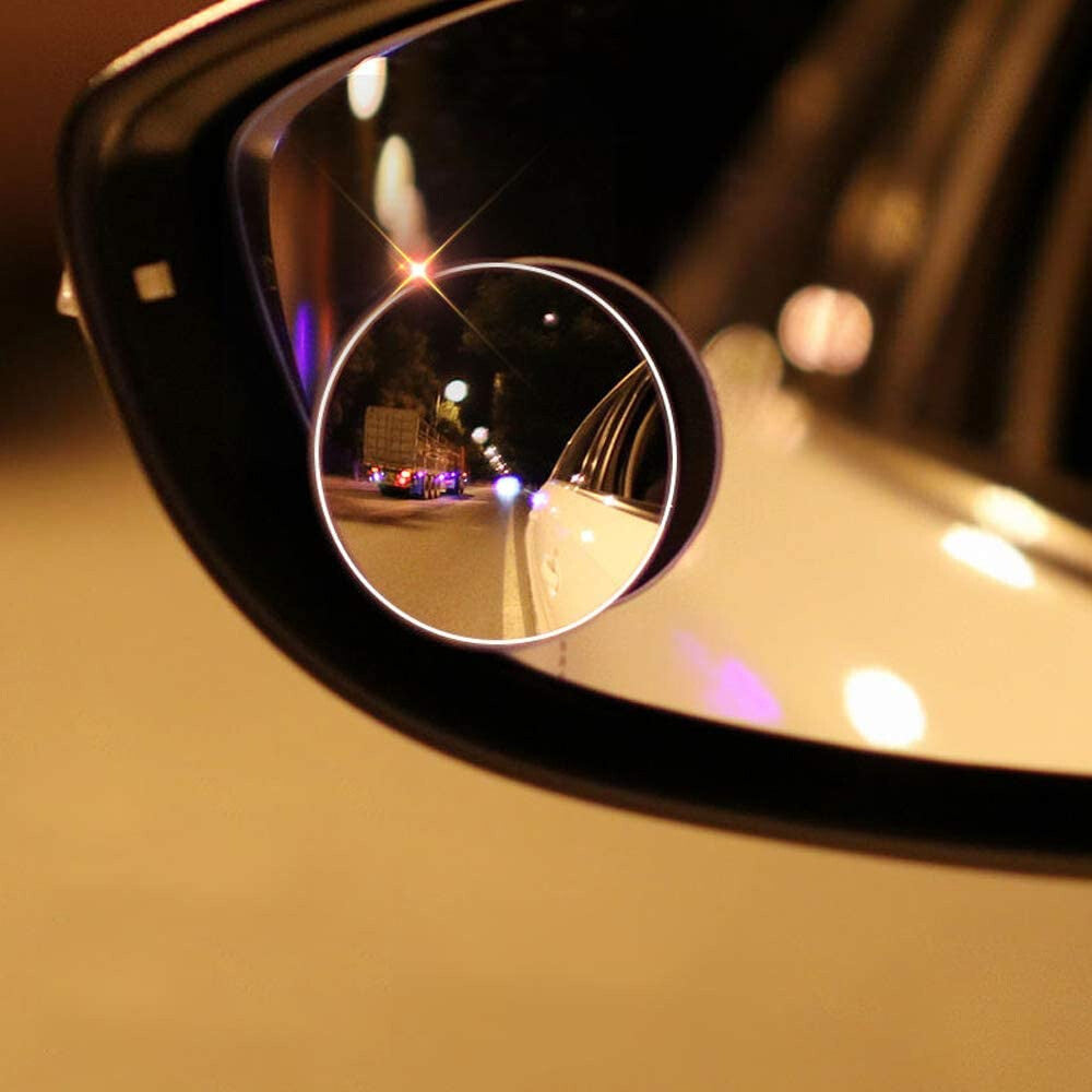 2pcs Car Side Mirror Wide Angle Blind Spot Stick on Car Mirror Rear View Mirror