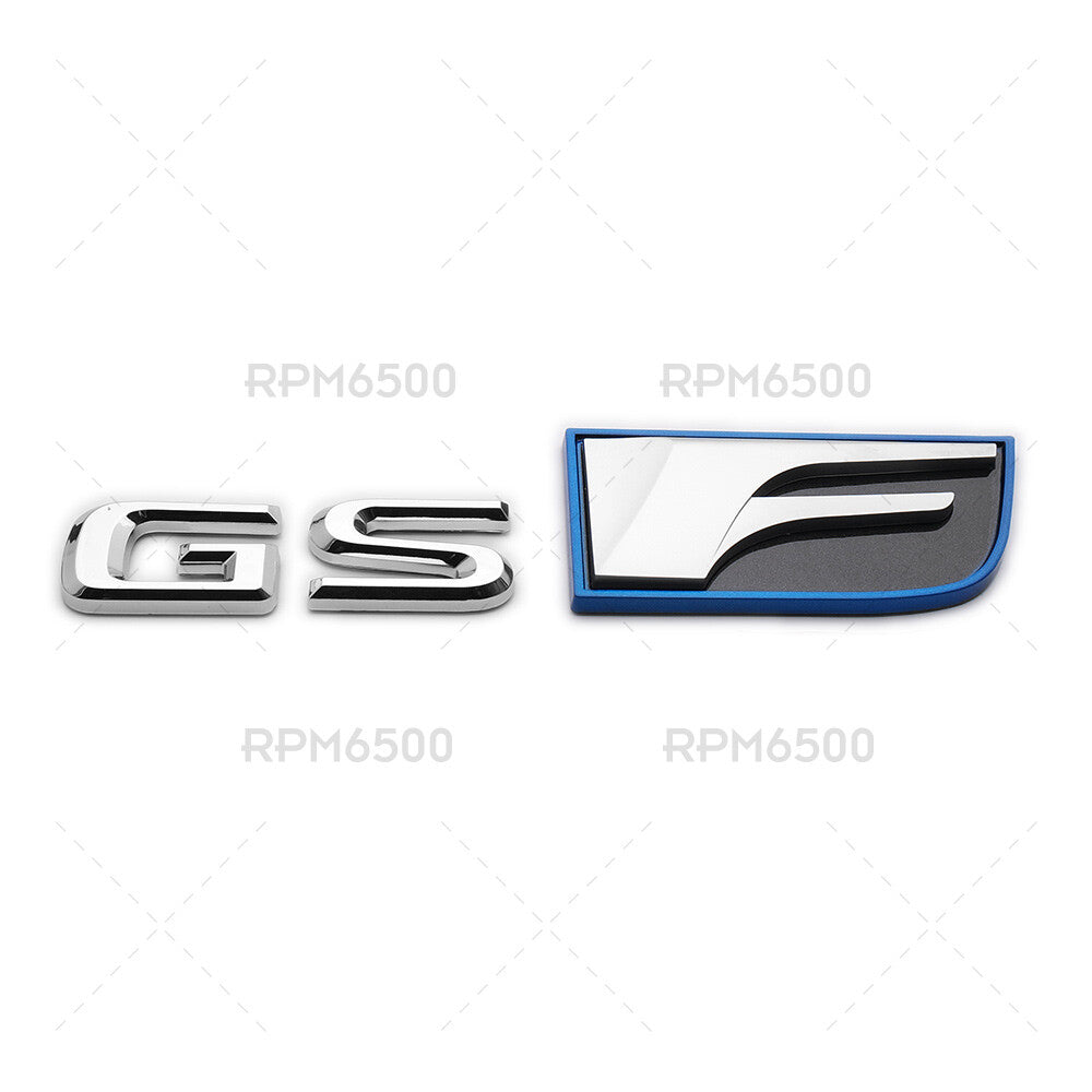 Lexus Trunk Lid OEM GS F GS-F Letter Logo Badge 3D Decal Sport Emblem F-Sport