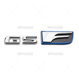 Lexus Trunk Lid OEM GS F GS-F Letter Logo Badge 3D Decal Sport Emblem F-Sport