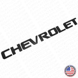 Chevy Chevrolet Truck Lifgate Letter Badge Logo Emblem Matte Black Large Size