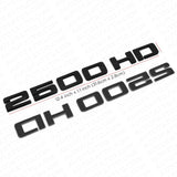 2x Chevy Silverado 2500 HD Fender Nameplates Letter 3D Emblem Z71 Gloss Black