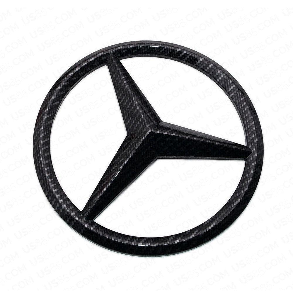 Mercedes-Benz Carbon Fiber Grille Emblem Star Overlay Badge A C E CLA GLK GL ML