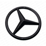 Mercedes-Benz Carbon Fiber Grille Emblem Star Overlay Badge A C E CLA GLK GL ML