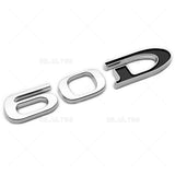 Tesla Rear Liftgate Lid Model 60D Nameplate Logo Badge Emblem Sport Chrome Black
