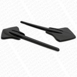 2x Corvette C7 Matte Black Fender Stingray Mako Shark Logo Badge Emblem Sport