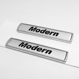 2x For BMW Modern Logo Emblem Badge Car Side Fender M Series Performance Sport