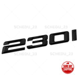 17-21 BMW 230i Nameplate Trunk Lid Letter Emblem Badge M Performance Gloss Black