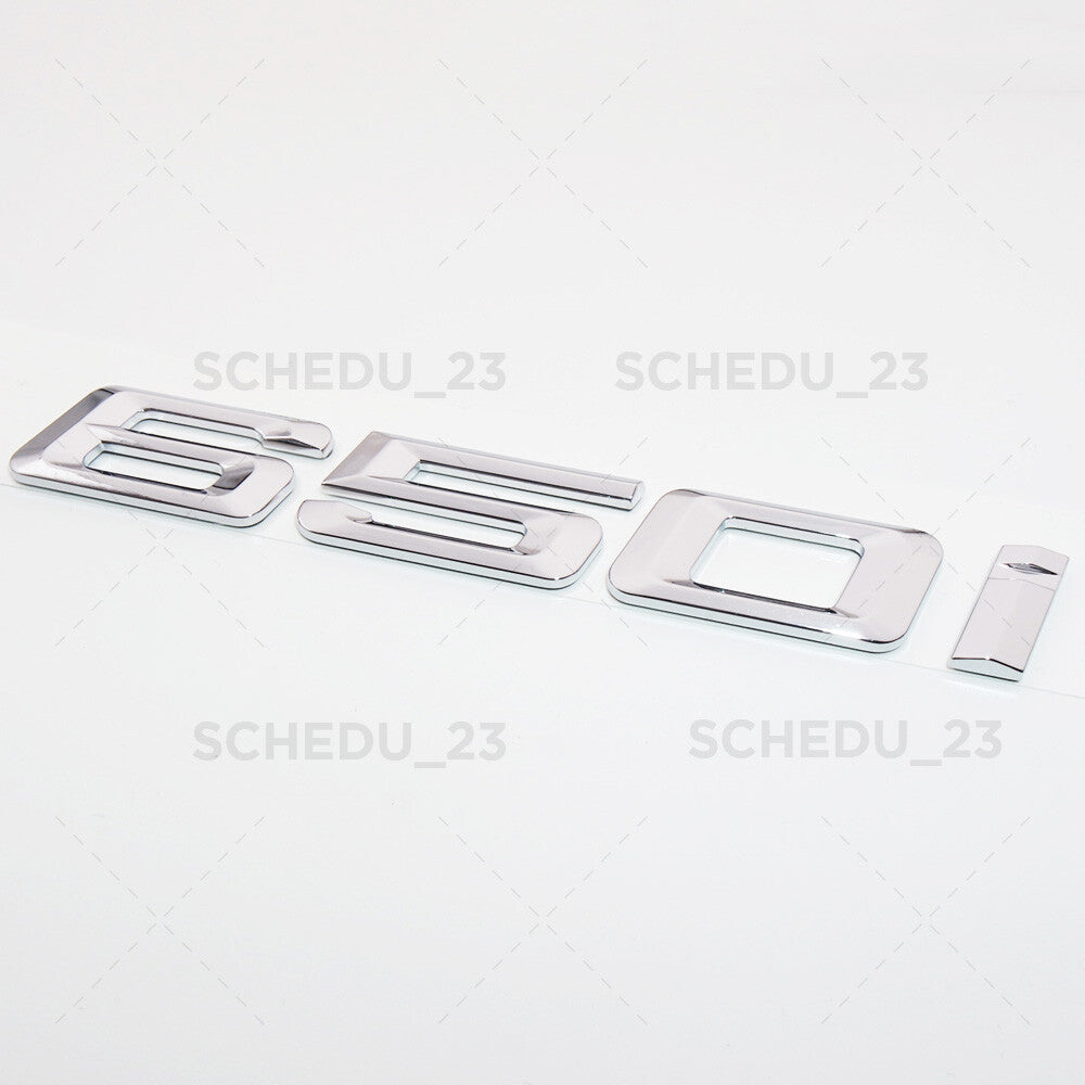 12-19 BMW 650i Chrome Letter Emblem Badge Trunk Lid M Performance F06 F12 F13