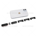19-21 GMC Sierra with Denali Tailgate Logo Emblem Pickup Badge Nameplate Black