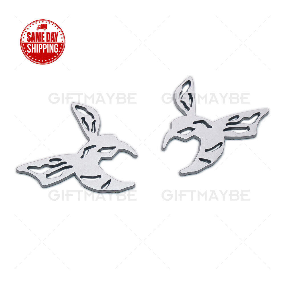 Universal 2pieces/set 3D Fashion Metal Bee Car Decal Sticker Auto Decoration