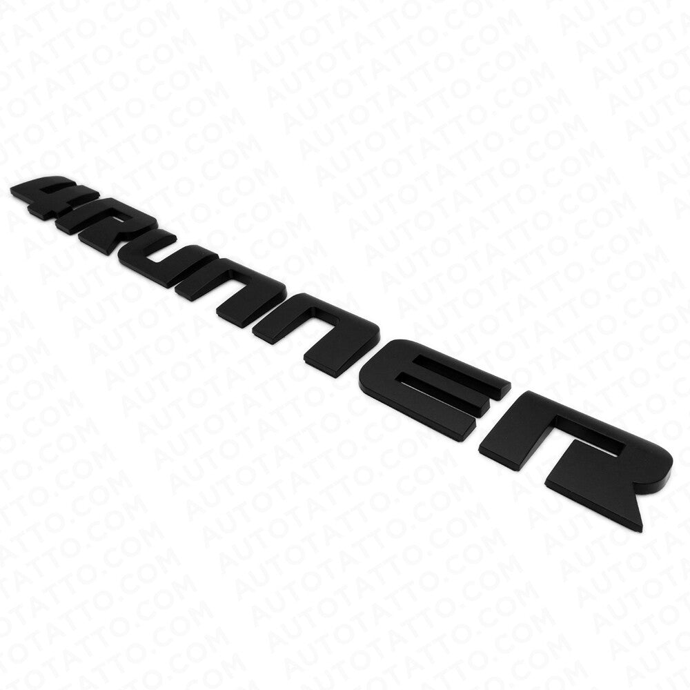 Matte Back 4Runner Liftgate Nameplate Emblem Badge Logo Tailgate Rear Letter