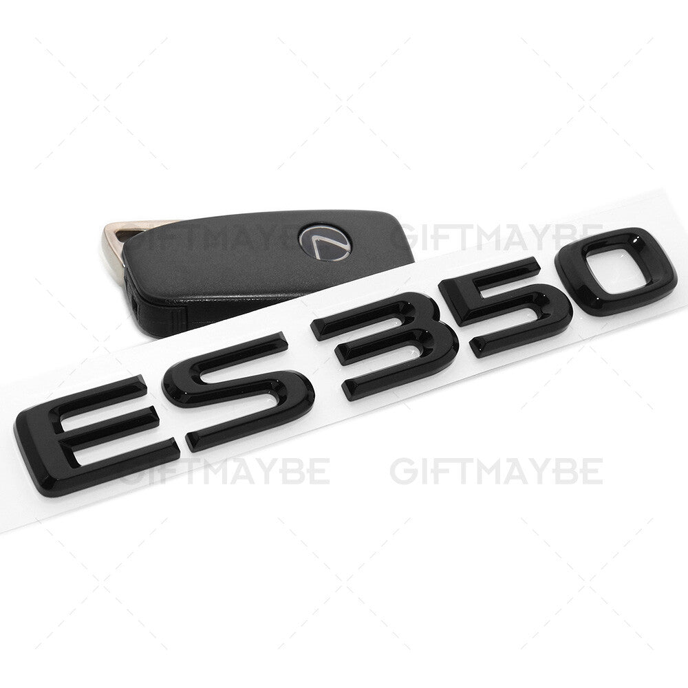 For Lexus Trunk Gloss Black ES 350 Letter Logo Badge Car Emblem Replace F-Sport