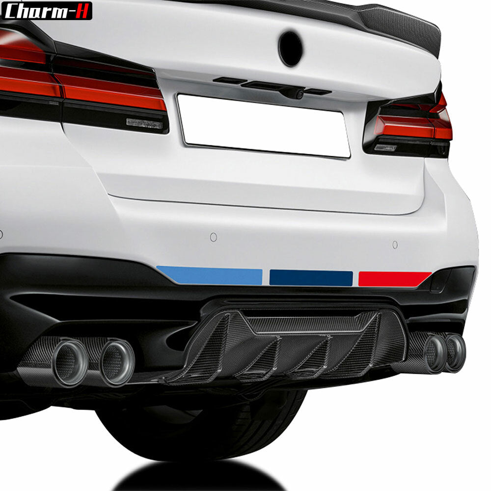 For BMW Universal M Performance Power Sport Front Rear Bumper 3D Decal Stickers