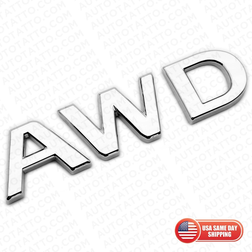 For Infiniti AWD Rear Liftgate Badge Emblem Nameplate Chrome