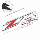2x GMC Sierra z71 4X4 Fender Front Door Logo Badge Emblem Nameplate Chrome Red