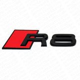 Audi R8 Matte Black Rear Letter Trunk Lid Nameplate Trunk Emblem Badge Sport